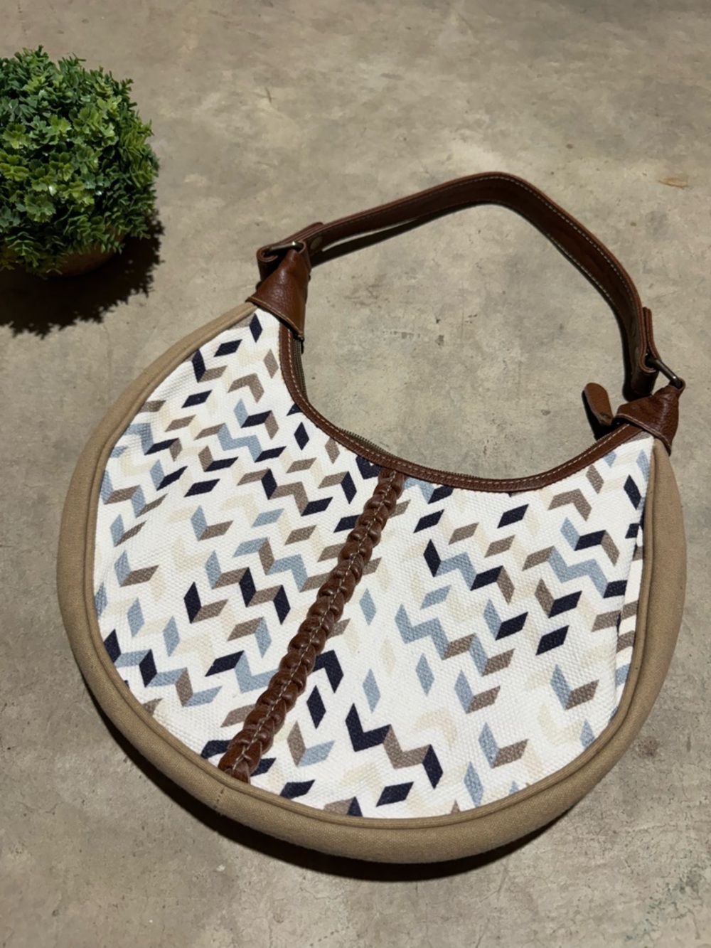Sixtease canvas Leather‎ Shoulder Bag Purse Festival Boho Western Cowgirl Retro